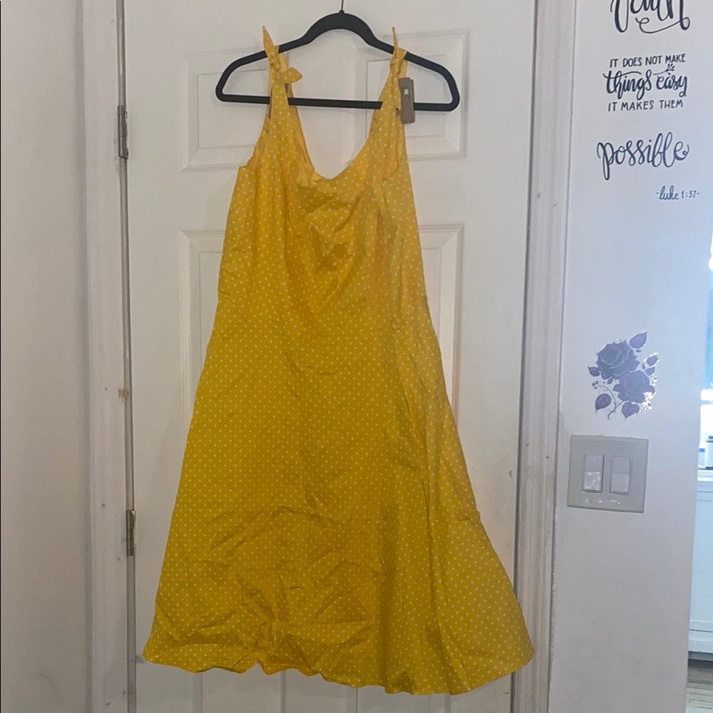 Yellow Polka Dot Sundress
